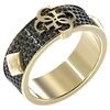 Guess Modern auksinis-plated ring 4G Forever JUMR03232JWYGBK