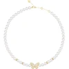 Guess Pearl choker pakabukas Borboleta JUBN06120JWYGT/U
