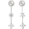 Guess Secret Garden Flowers Dangle Earrings JUBE06036JWRHT/U