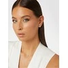 Guess Sidabriniai auskarai „Heart Jardin“ JSBE04458JWRHT/U