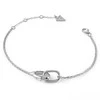 Guess Sidabrinis ladies bracelet Nuances JSBB04559JWRH