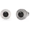Guess Plieniniai auskarai su dirbtiniais perlais „Edgy Styles“ JUME04055JWSTBKT/U