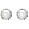 Hot Diamonds Charming sidabrinis auskarai su deimantais ir perlais Diamond Amulets DE712