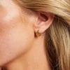 Hot Diamonds Elegantiški paauksuoti auskarai su deimantu Golden Edit Hope DE839