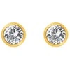Hot Diamonds Auksuoti auskarai su topazu ir tikru deimantu Gemstone DE832