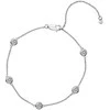 Hot Diamonds Sidabrinis apyrankė su topazu ir tikru deimantu Willow DL580