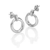 Hot Diamonds Sidabriniai kabantys auskarai su deimantais Aura DE824