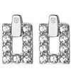 Hot Diamonds Sidabrinis auskarai su deimantais ir topazu Echo DE717
