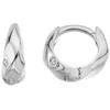 Hot Diamonds Twisted sidabrinis earrings with diamonds Much Loved DE869