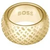 Hugo Boss Drąsus auksu dengtas žiedas moterims 1580589