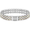 Hugo Boss Elegantiška plieninė dvispalvė apyrankė vyrams Owan 1580647