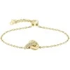 Hugo Boss Gold-plated bracelet with crystals Live Precious 1580757
