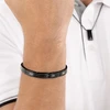 Hugo Boss Juodo plieno vyriška apyrankė „Brooks 1580804“