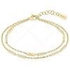 Hugo Boss Double auksinis-plated bracelet with crystals Larya 1580450