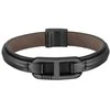 Hugo Boss Stylish juodas leather bracelet Kode 1580784