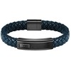 Hugo Boss tamsiai mėlyna odinė apyrankė Lander 1580179M