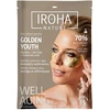 Stangrinamoji paakių kaukė Iroha Nature Gold Anti-age, folijinė, su 24K auksu ir kolagenu, 2 vnt.
