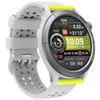 Išmanusis laikrodis Amazfit Cheetah Round, Titano spalvos korpusas su pilkos spalvos dirželiu