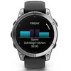Išmanusis laikrodis Garmin Fenix E,47mm,  Nerūdijančio plieno korpusa su juodos spalvos silikoniniu dirželiu