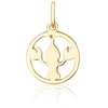 JVD Cancer sign pendant auksinis plated SVLP1080X61GORA