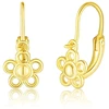 JVD Children's auksinis-plated earrings Flower SVLE3174XF6GO00