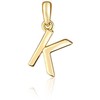 JVD Minimalist auksinis-plated letter "K" pendant SVLP0948XH2GO0K