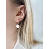 JVD Modern sidabrinis auskarai su perlais SVLE0519XH20P00