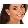 Jwl Luxury Pearls Asimetriški auskarai su perlais ir cirkoniais - kairė ausis JL0778