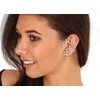 Jwl Luxury Pearls Asimetriški auskarai su perlais ir cirkoniais - kairė ausis JL0778