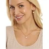 Jwl Luxury Pearls Gražūs paauksuoti auskarai su tikrais baltais perlais JL0678