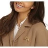 Jwl Luxury Pearls Graži auksu dengta plunksnų sagė JL0731