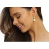 Jwl Luxury Pearls Gražūs paauksuoti auskarai su tikrais baroko perlais JL0724