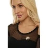 Jwl Luxury Pearls Graži dvispalvė sagė su perlu 2in1 lotoso gėle JL0698