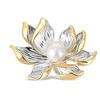 Jwl Luxury Pearls Graži dvispalvė sagė su perlu 2in1 lotoso gėle JL0698