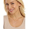 Jwl Luxury Pearls Gražus paauksuotas karoliai su tikru baltu perlu JL0679