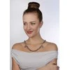 Jwl Luxury Pearls Apyrankė iš tikro metalo mėlynų perlų JL0562