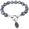 Jwl Luxury Pearls Apyrankė iš tikro metalo mėlynų perlų JL0562