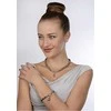 Jwl Luxury Pearls Apyrankė iš tikro metalo mėlynų perlų JL0562