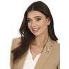 Jwl Luxury Pearls Ryški perlinė sagė su kristalais 2in1 Bilietai JL0817
