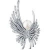 Jwl Luxury Pearls Žavi angelo sagė su perlu ir kristalais JL0823