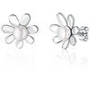 Jwl Luxury Pearls Žavūs auskarai su tikrais upės perlais Gėlės JL0774