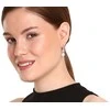 Jwl Luxury Pearls Žavūs sidabriniai auskarai su tikrais perlais ir cirkoniais JL0739