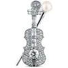 Jwl Luxury Pearls Akinanti perlų sagė smuikui JL0872