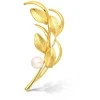 Jwl Luxury Pearls Tinkama paauksuota 2in1 tikra perlinė sagė JL0843