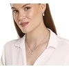 Jwl Luxury Pearls Subtilus karoliai su tikru perlu ir cirkoniais JL0749 (grandinė, pakabukas)