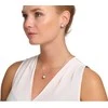 Jwl Luxury Pearls Subtilūs sidabriniai auskarai su cirkoniais ir tikru perlu JL0832