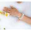 Jwl Luxury Pearls Dviguba/dviejų eilių tikroji balto perlo apyrankė JL0598