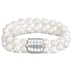 Jwl Luxury Pearls Dviguba/dviejų eilių tikroji balto perlo apyrankė JL0598
