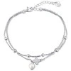 Jwl Luxury Pearls Dviguba sidabrinė apyrankė su tikru perlu ir cirkoniu JL0801
