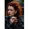 Jwl Luxury Pearls Sidabriniai apvalūs hercogienės Kate auskarai su tikru perlu ir cirkoniais 3in1 JL0685